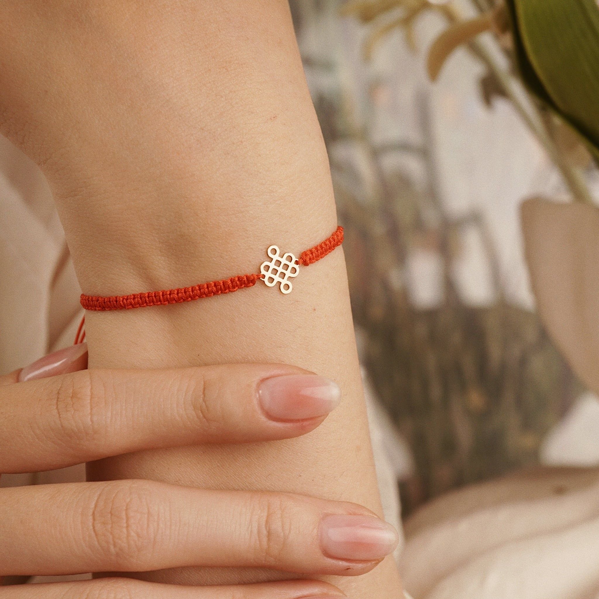  FORTUNE KNOT RED LUCKY STRING BRACELET - 06 