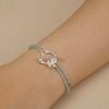  BLOSSOM CLASP GREEN STONE BRACELET (S) 