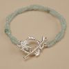  BLOSSOM CLASP GREEN STONE BRACELET (S) 