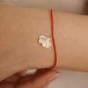  GINKGO LEAF - RED LUCKY STRING BRACELET 01 