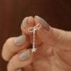  BOW STAR DROP EARRINGS (S) 