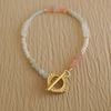  FROSTED BLOOM FRAME CLASP BRACELET 