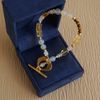  SUNLIT EMBER HEART CLASP BRACELET 