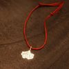  GINKGO LEAF - RED LUCKY STRING BRACELET 01 
