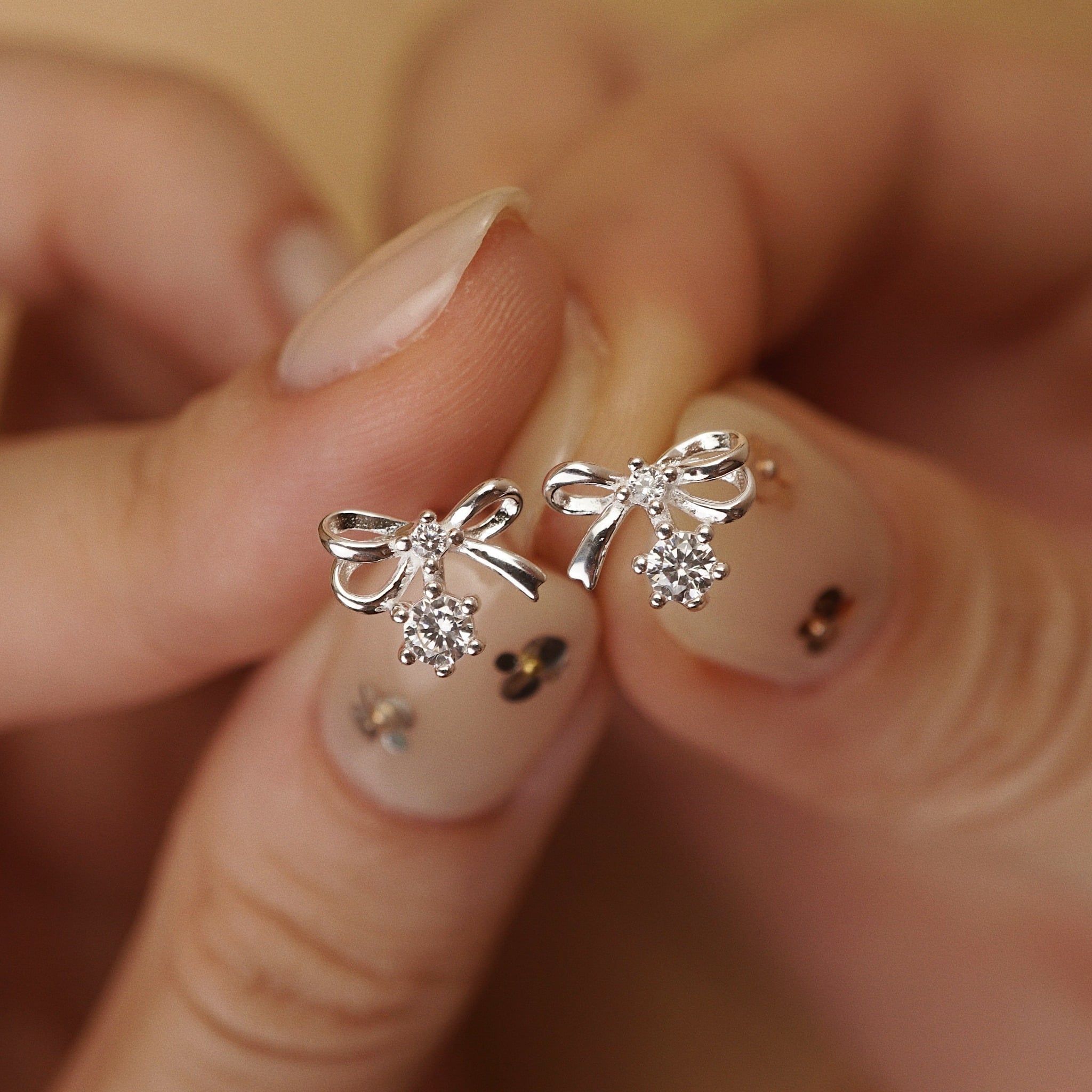  BOW DROP EARRINGS (S) 