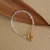  FROSTED BLOOM FRAME CLASP BRACELET 