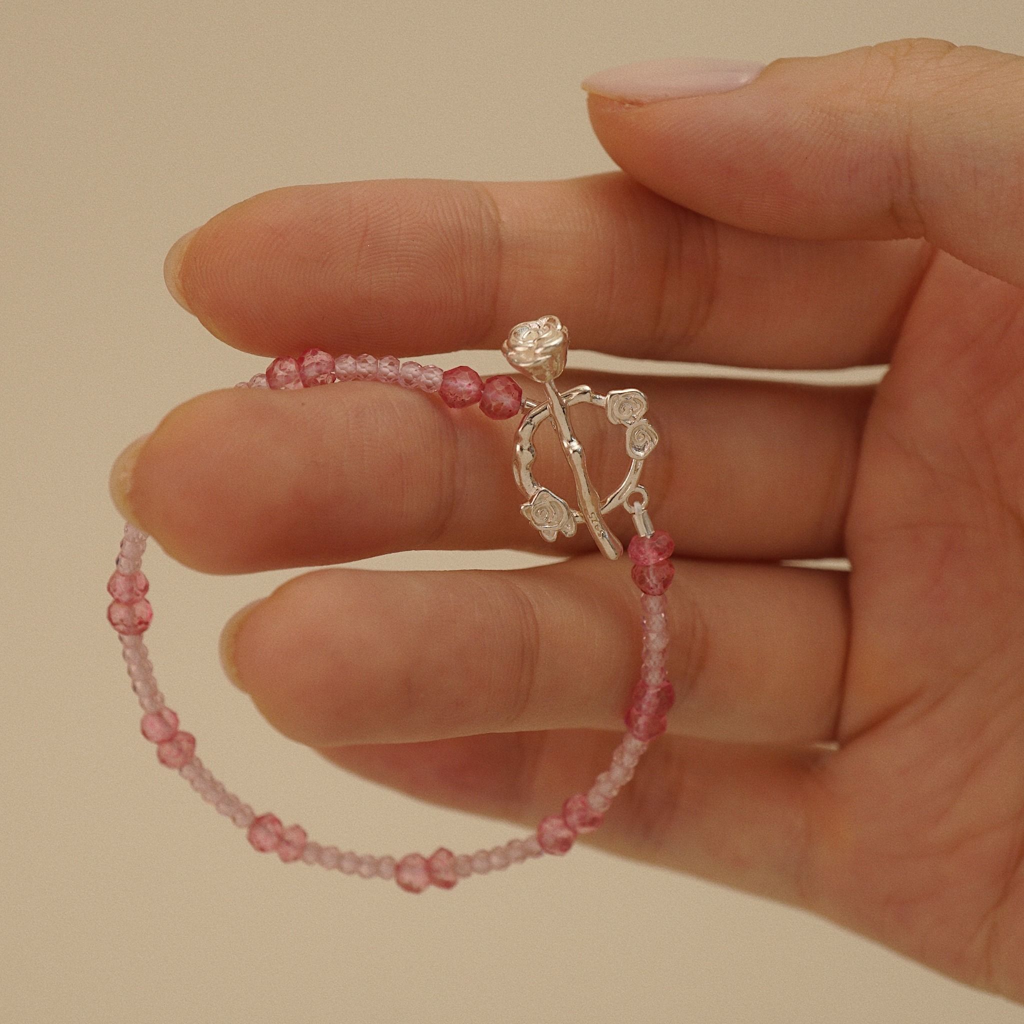  DELICATE ROSE CLASP BRACELET (S) 