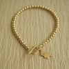  TEDDY BEAR - TOGGLE CLASP BEADED BRACELET 