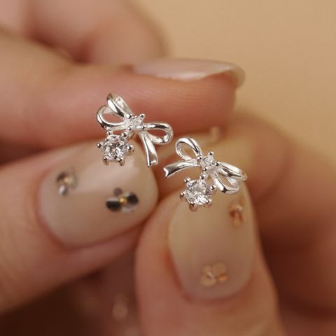 BOW DROP EARRINGS (S)