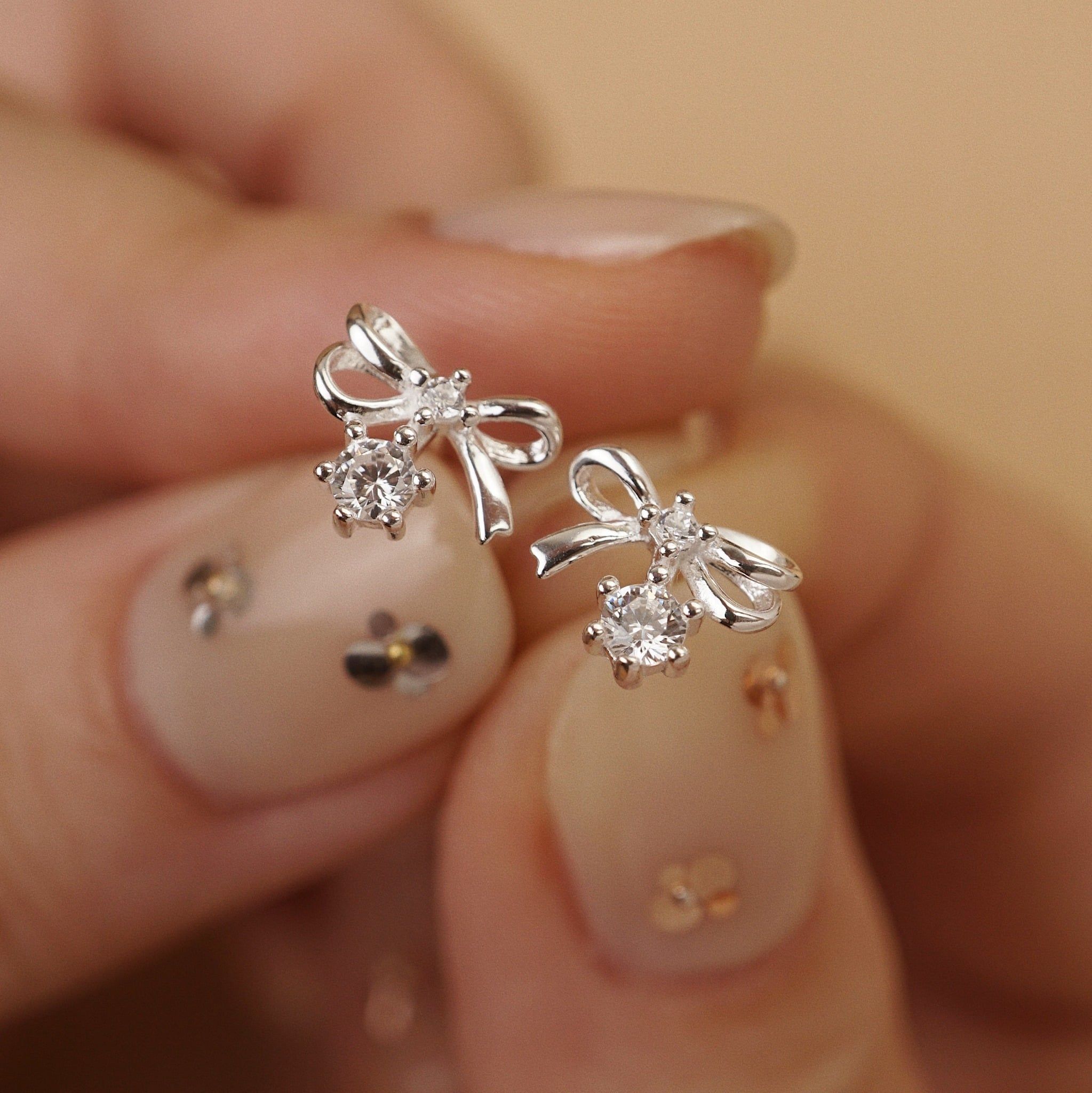  BOW DROP EARRINGS (S) 
