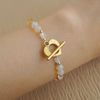  SUNLIT EMBER HEART CLASP BRACELET 