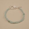  BLOSSOM CLASP GREEN STONE BRACELET (S) 