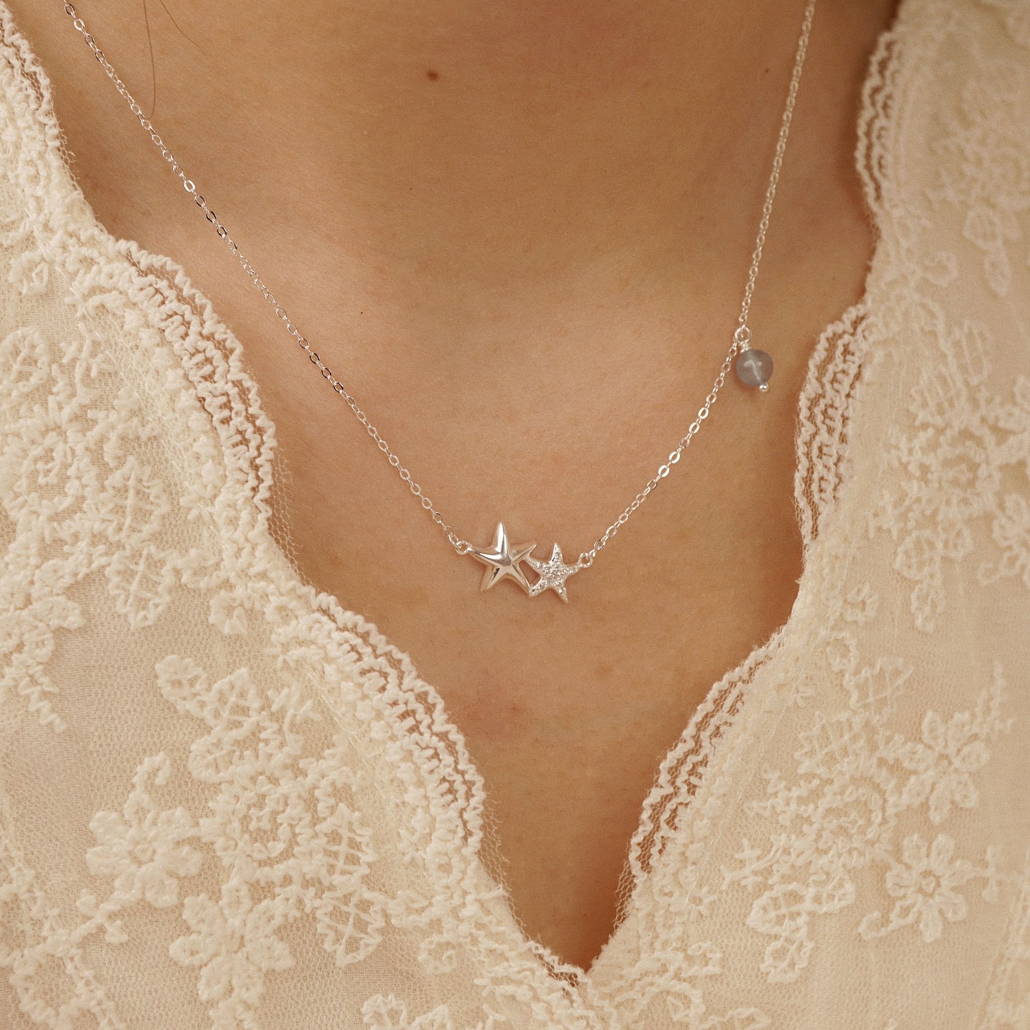  TWIN STAR NECKLACE (S) 