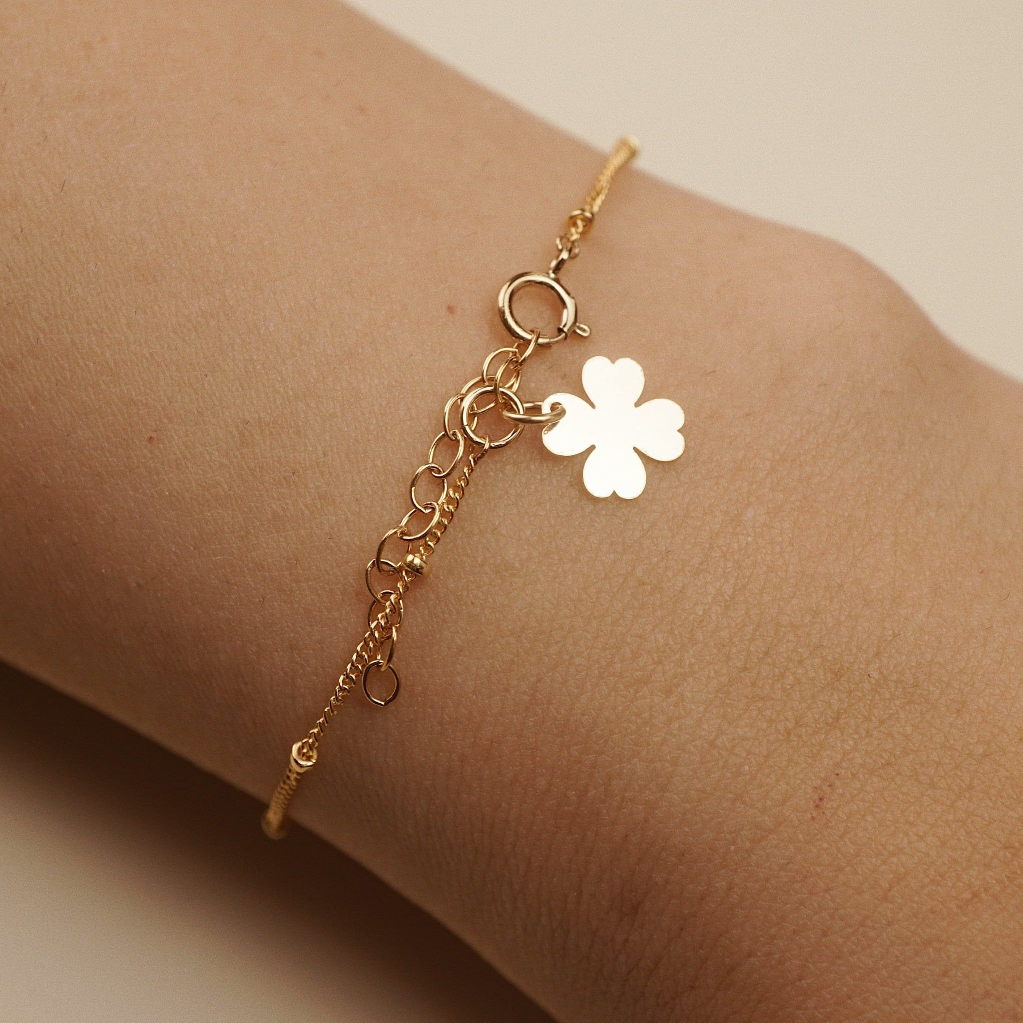  CLOVER LEAF SATELLITE BRACELET 
