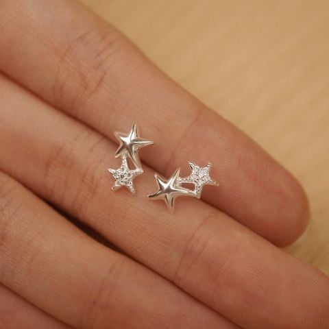 TWIN STAR EARRINGS (S)