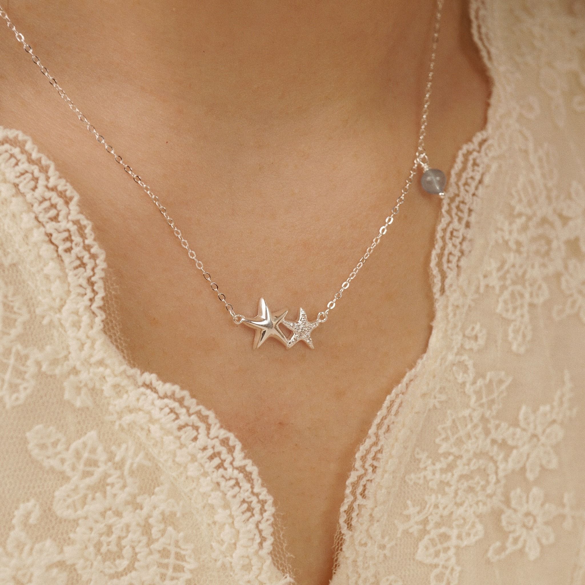  TWIN STAR NECKLACE (S) 