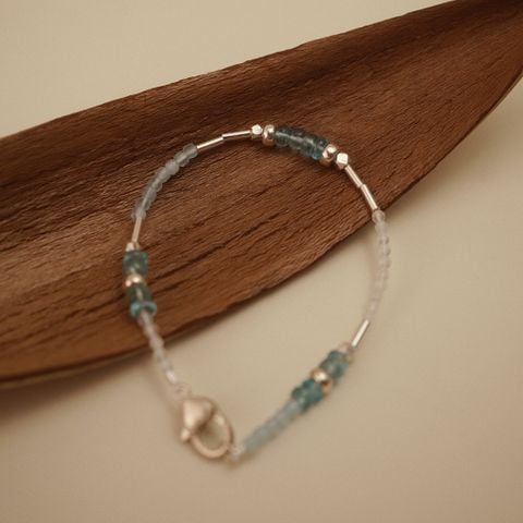 AQUA PALETTE HEART LOCK BRACELET (S)