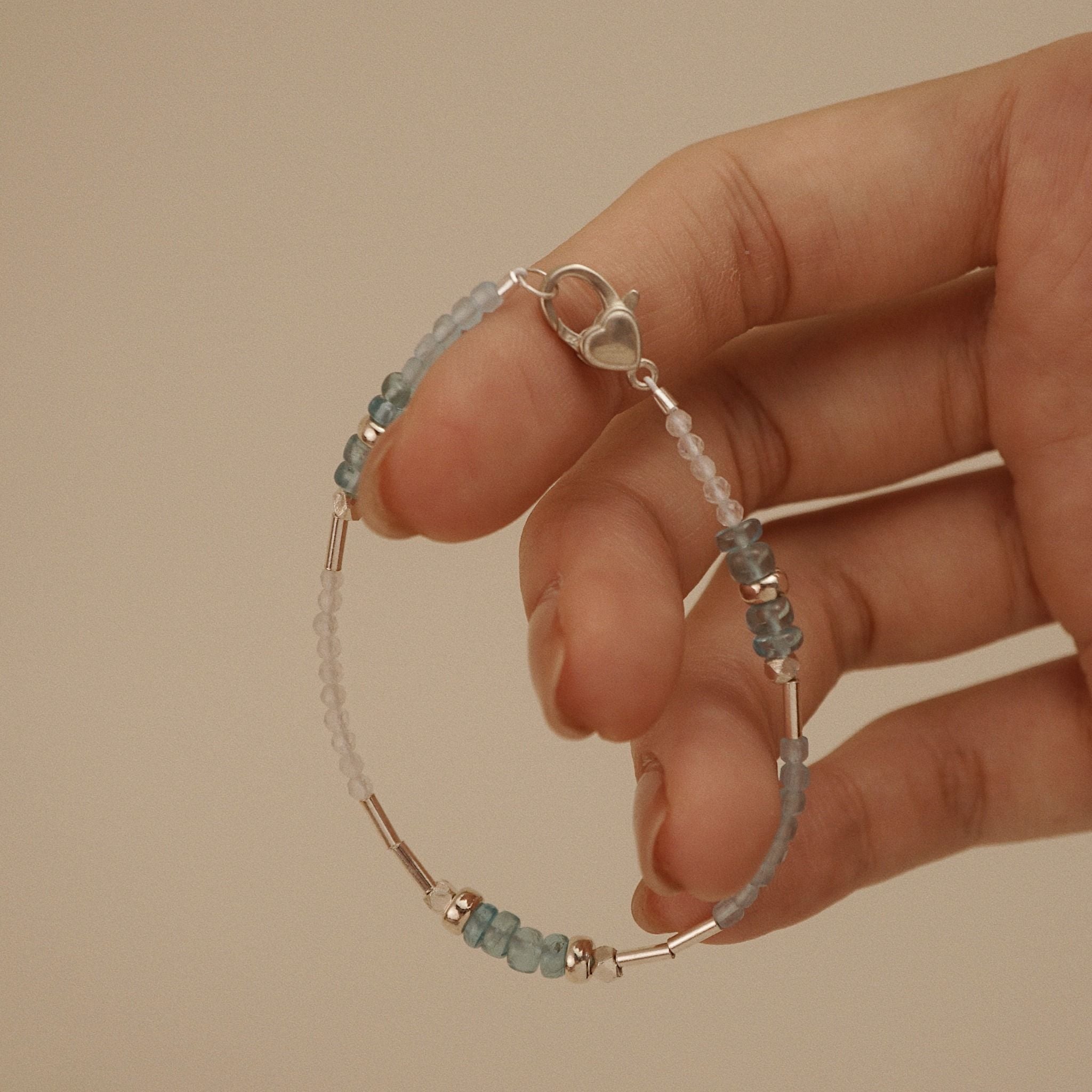  AQUA PALETTE HEART LOCK BRACELET (S) 