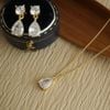  PEAR CUT MINI CURB NECKLACE 
