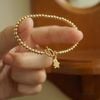 TEDDY BEAR - TOGGLE CLASP BEADED BRACELET 