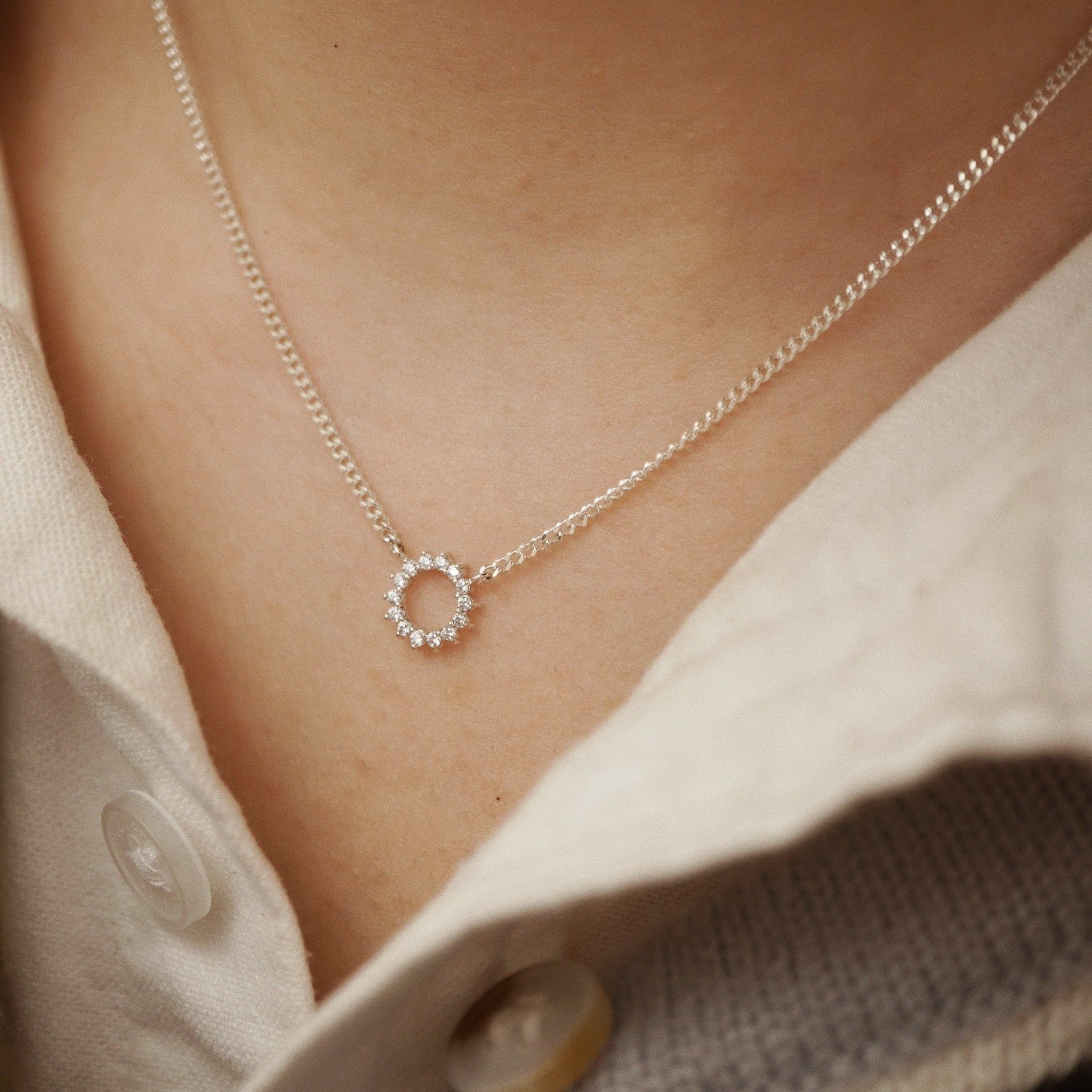  SUNFLOWER CURB NECKLACE (S) 
