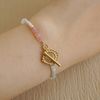  FROSTED BLOOM FRAME CLASP BRACELET 