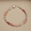  PINK PALETTE BEADED HEART LOCK BRACELET (S) 