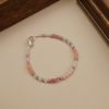  PINK PALETTE BEADED HEART LOCK BRACELET (S) 