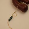  SPARKLE HEART EMERALD MINI CURB BRACELET 
