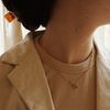  CLASSIC DISC - TOGGLE CLASP OVAL CABLE NECKLACE 