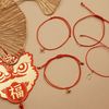  WISHBONE - RED LUCKY STRING BRACELET 
