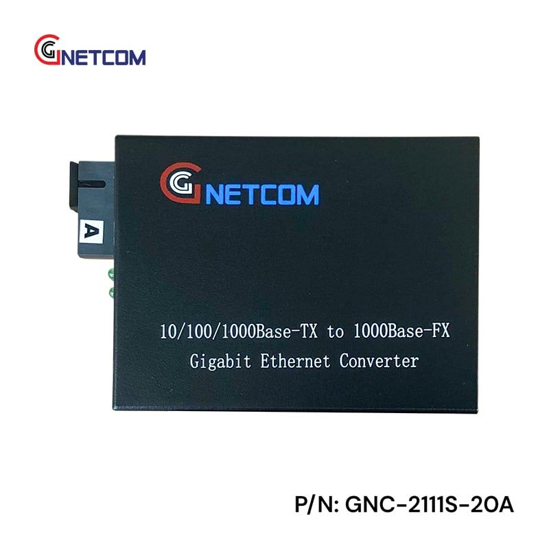 Bộ chuyển đổi quang điện Gigabit GNETCOM 10/100/1000M GNC-2111S-20A/B