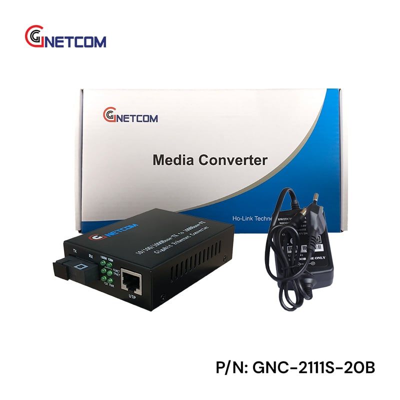 Bộ chuyển đổi quang điện Gigabit GNETCOM 10/100/1000M GNC-2111S-20A/B