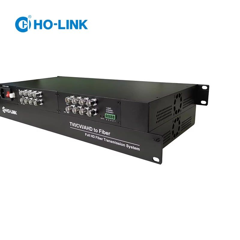 Bộ chuyển đổi video sang quang 16 kênh HO-LINK cho camera 5MP