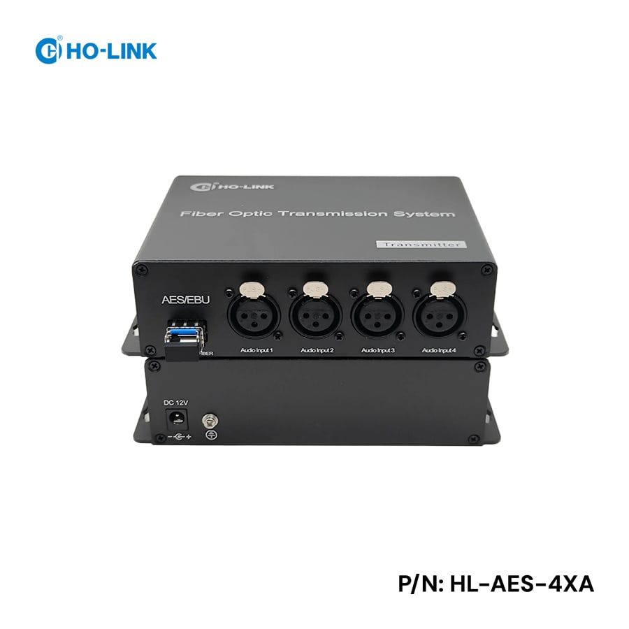 Bộ chuyển đổi audio qua quang 4 kênh AES/EBU HO-LINK HL-AES-4XA