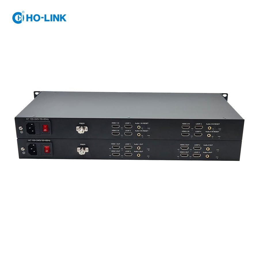 Bộ chuyển đổi HDMI sang quang 4 kênh 4K60Hz HO-LINK HL-H20iL-400