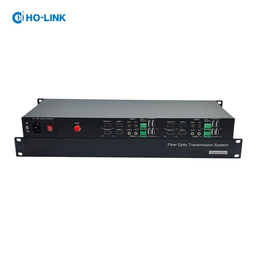 Bộ chuyển đổi HDMI sang quang 4 kênh 4K60Hz HO-LINK HL-H20iL-Max
