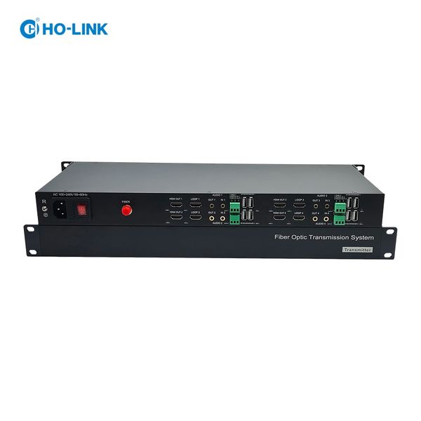  Bộ chuyển đổi HDMI sang quang 4 kênh 4K60Hz HO-LINK HL-H20iL-Max 