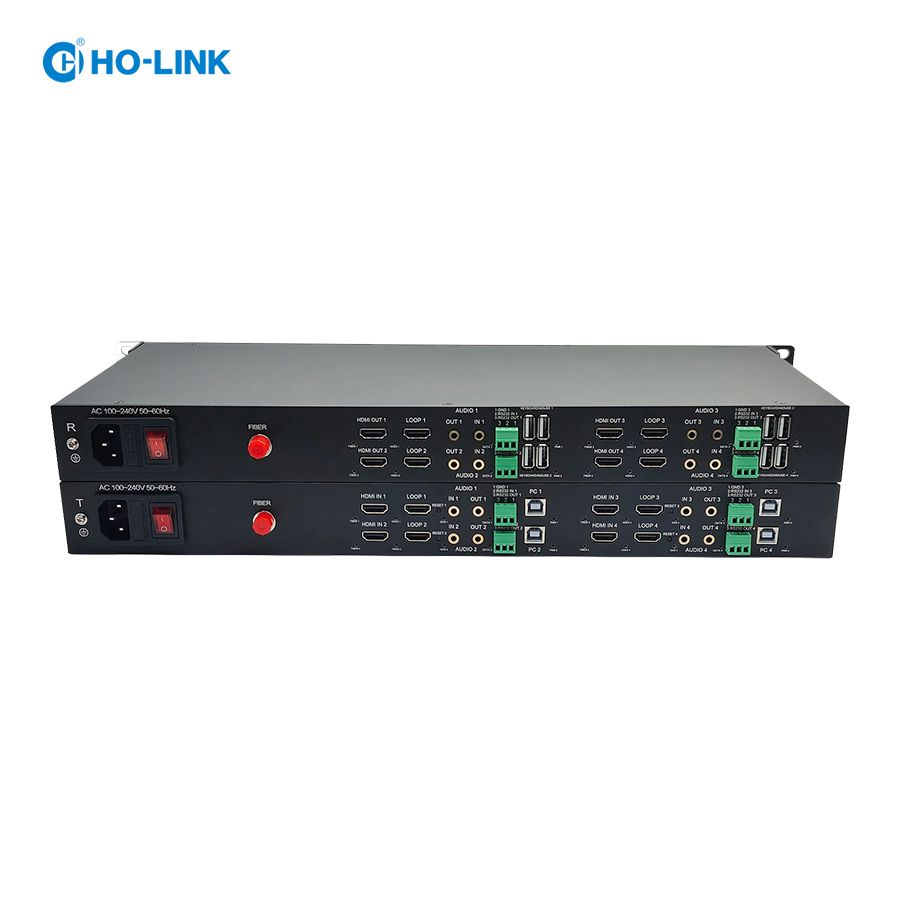 Bộ chuyển đổi HDMI sang quang 4 kênh 4K60Hz HO-LINK HL-H20iL-Max