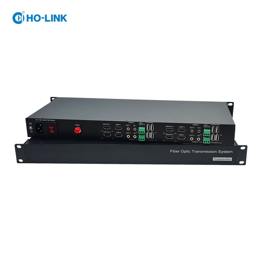 Bộ chuyển đổi HDMI sang quang 4 kênh 4K60Hz HO-LINK HL-H20iL-Max