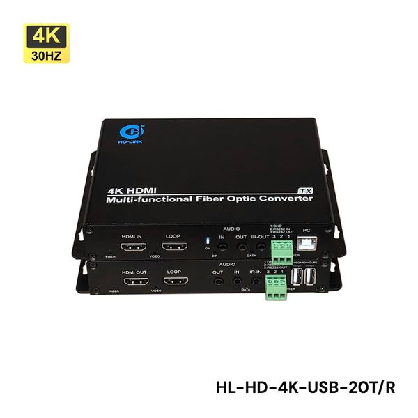  Bộ chuyển đổi HDMI sang quang 4K có USB HO-LINK HL-HD-4K-USB-20TR 