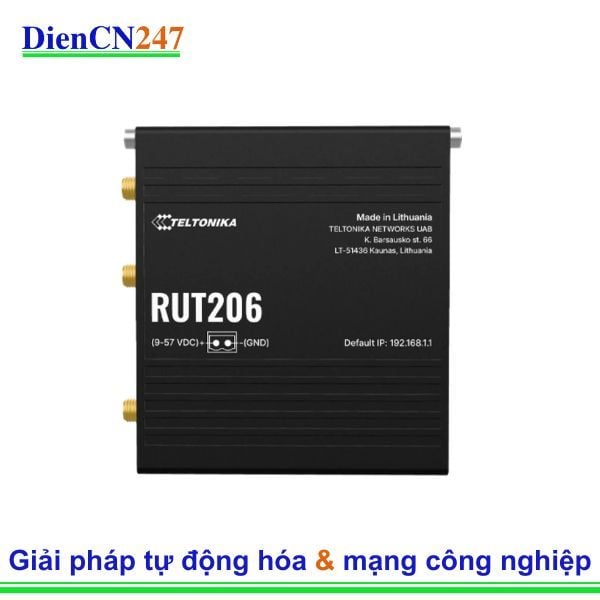  Teltonika RUT206 – Router công nghiệp 4G LTE, WiFi và VPN bảo mật cao | Teltonika Vietnam 