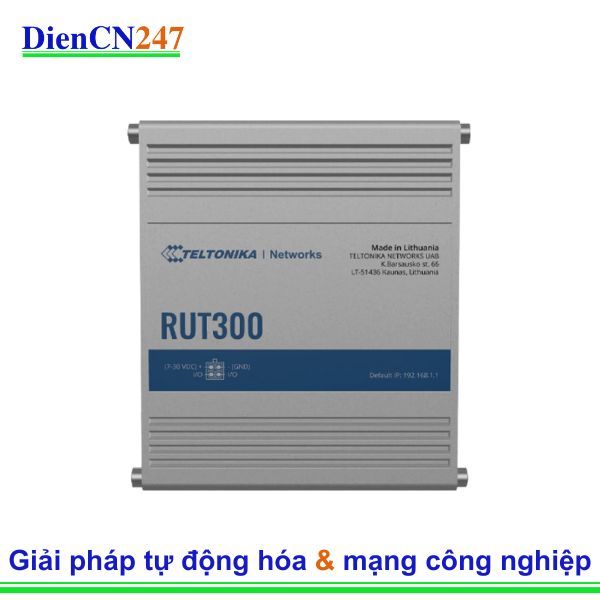  RUT260 Teltonika RUT300 – Bộ định tuyến công nghiệp đa năng, hiệu suất cao | Teltonika Vietnam 