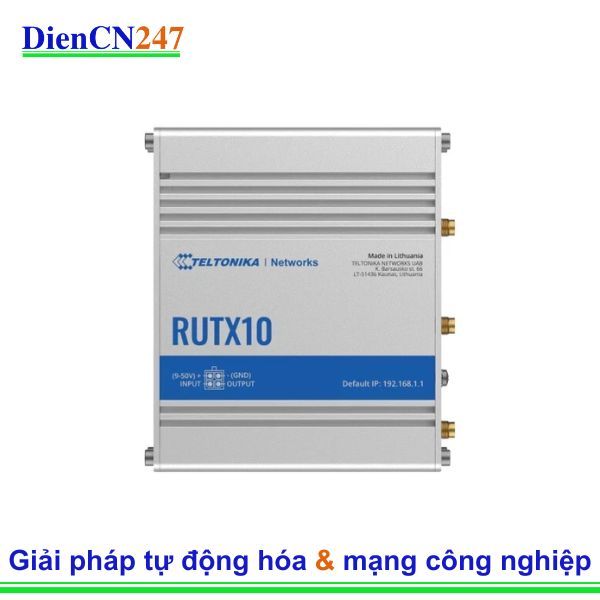  Teltonika RUTX10 – Bộ định tuyến công nghiệp WiFi Dual-Band hiệu suất cao | Teltonika Vietnam 