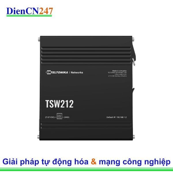  Teltonika TSW212 Teltonika Vietnam – Switch Công Nghiệp 8 Cổng PoE+ & 2 Cổng SFP Gigabit 