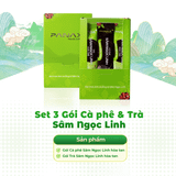  Set 2 Gói Trà và 1 Cà Phê Sâm Ngọc Linh hòa tan 