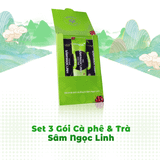  Set 2 Gói Cà phê + 1 gói Trà Sâm Ngọc Linh hòa tan 