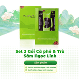  Set 2 Gói Cà phê + 1 gói Trà Sâm Ngọc Linh hòa tan 