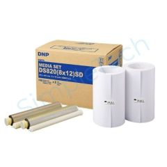 Giấy in ảnh và băng mực máy in DNP DS820 khổ A4 - In được 110 ảnh