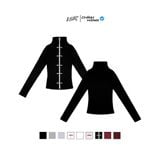  Áo Dài Tay Nữ Ôm Body Chiết Eo Cổ Lọ Khoá Kéo (ATD02) 